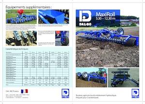 Rouleaux pour des champs et prairies DAL-BO MaxiRoll 630
