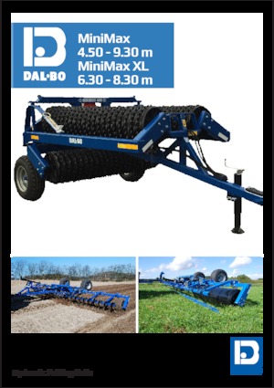 Rouleaux pour des champs et prairies DAL-BO MiniMax 830 CB