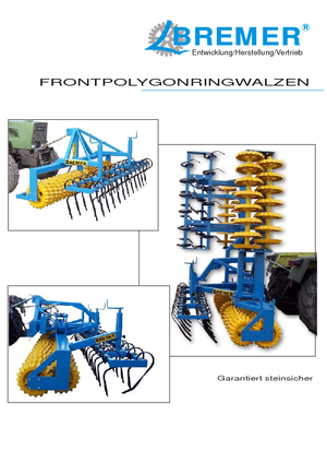 Rouleaux pour des champs et prairies Bremer PGS 300 EV