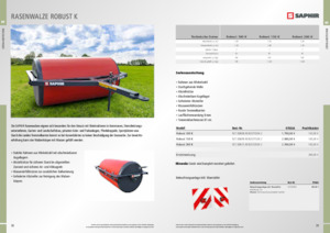 Rouleaux pour des champs et prairies Saphir Robust 100 K