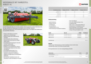 Rouleaux pour des champs et prairies Saphir Robust 251 FG 
