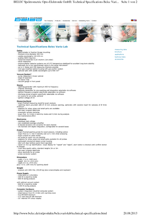 Analyseurs de métaux Belec Belec Vario lab