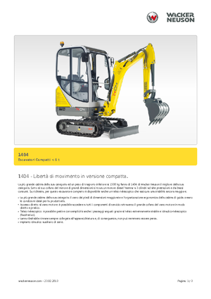 Mini Pelles Neuson 1404