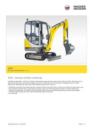 Mini Pelles Neuson 1404