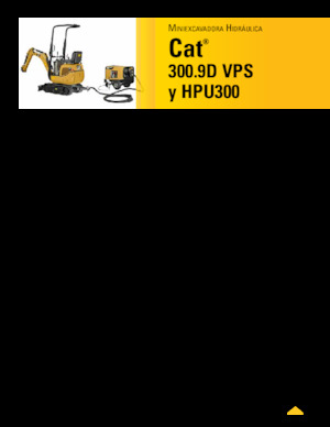 Mini Pelles Caterpillar 300.9D VPS 