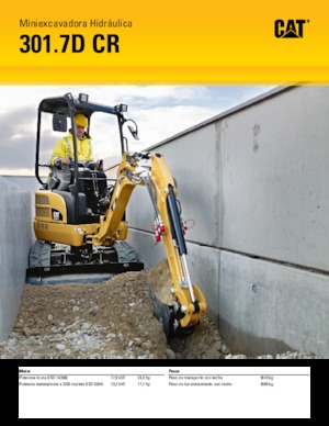 Mini Pelles Caterpillar 301.7D CR