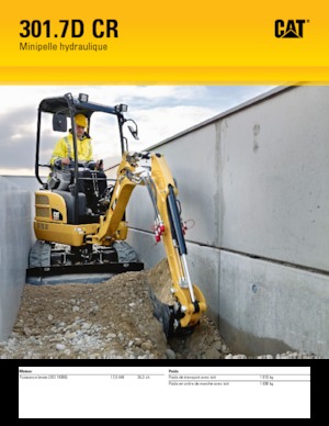 Mini Pelles Caterpillar 301.7D CR