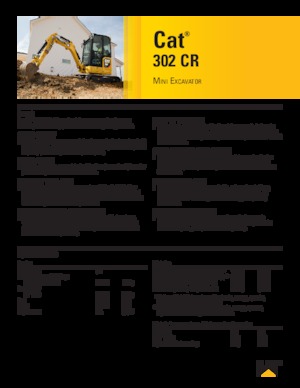 Mini Pelles Caterpillar 302 CR