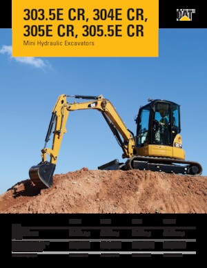 Mini Pelles Caterpillar 303.5E CR