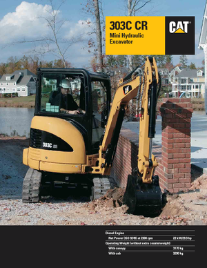 Mini Pelles Caterpillar 303C CR