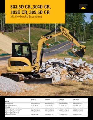 Mini Pelles Caterpillar 305.5D