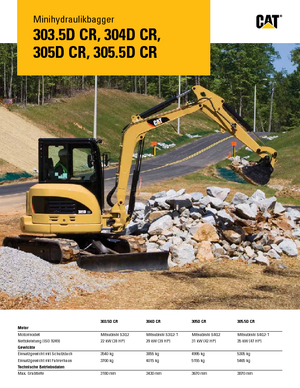 Mini Pelles Caterpillar 303.5D CR