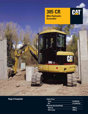 Mini Pelles Caterpillar 305 C R