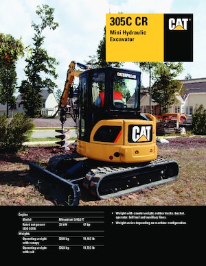 Mini Pelles Caterpillar 305C
