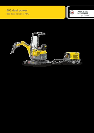 Mini Pelles Wacker Neuson 803 dual power