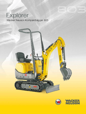 Mini Pelles Wacker Neuson 803