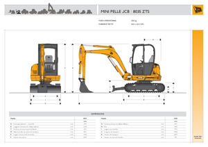 Mini Pelles JCB 8035 ZTS