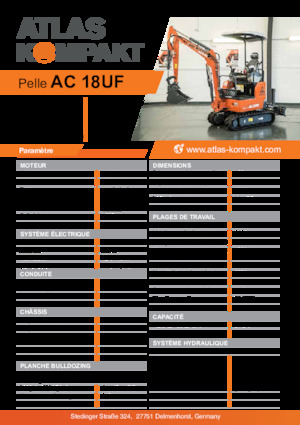 Mini Pelles Atlas Kompakt AC 18UF