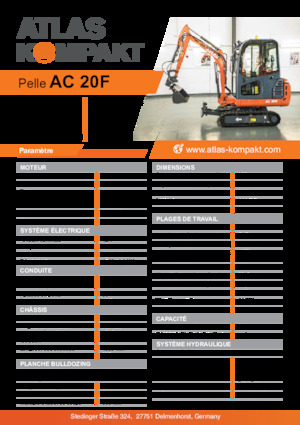 Mini Pelles Atlas Kompakt AC 20F