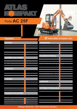 Mini Pelles Atlas Kompakt AC 25F 