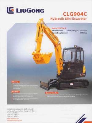 Mini Pelles Liugong CLG904C 