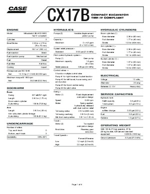 Mini Pelles Case CX17B 