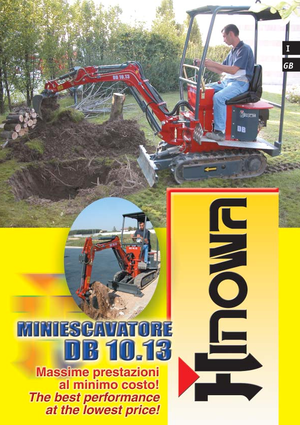 Mini Pelles Hinowa DB 10.13