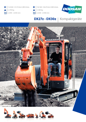 Mini Pelles Doosan DX30Z