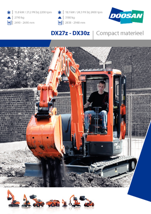 Mini Pelles Doosan DX30Z