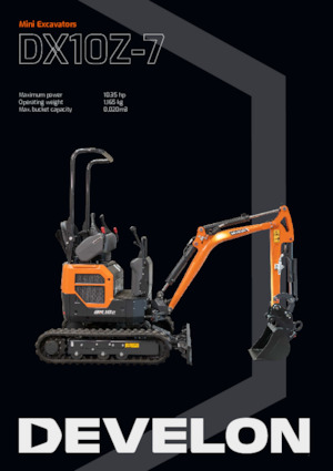 Mini Pelles Develon DX10Z 