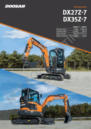 Mini Pelles Doosan DX27Z-7