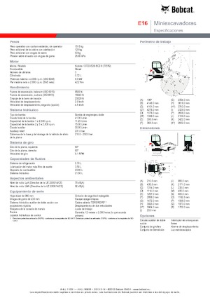 Mini Pelles Bobcat E 16