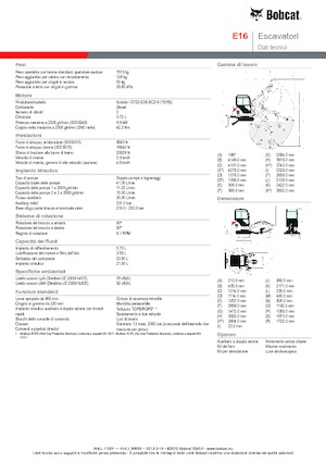 Mini Pelles Bobcat E 16