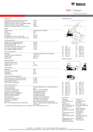 Mini Pelles Bobcat E32