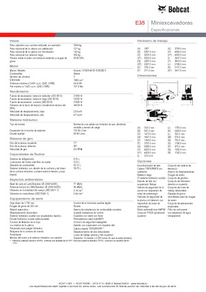 Mini Pelles Bobcat E35