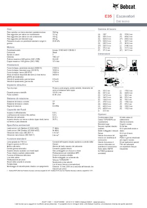 Mini Pelles Bobcat E35