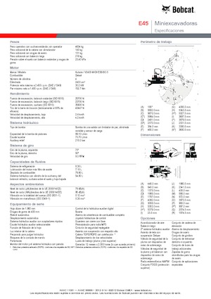 Mini Pelles Bobcat E45