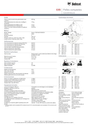 Mini Pelles Bobcat E45
