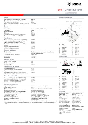 Mini Pelles Bobcat E50z