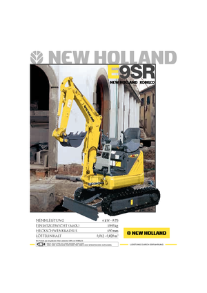 Mini Pelles New Holland E9SR