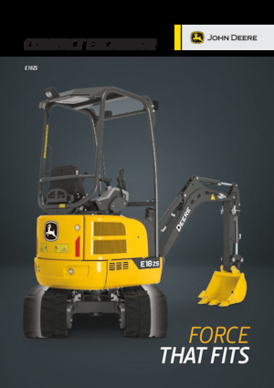 Mini Pelles John Deere Construction E18ZS