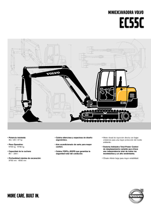 Mini Pelles Volvo EC55C