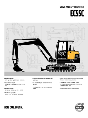 Mini Pelles Volvo EC55C