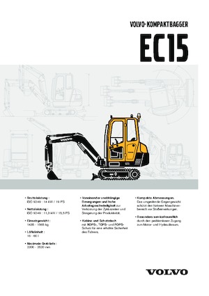 Mini Pelles Volvo EC15 XR