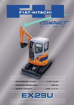 Mini Pelles Fiat-Hitachi EX 29 U