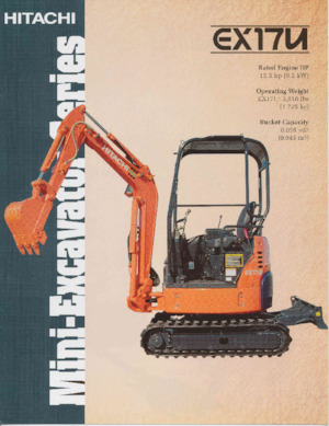 Mini Pelles Hitachi EX17U
