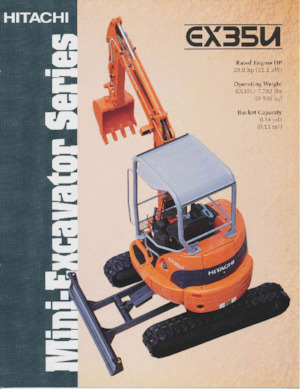 Mini Pelles Hitachi EX35U