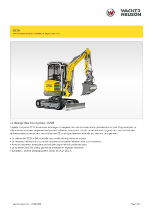 Mini Pelles Wacker Neuson EZ28