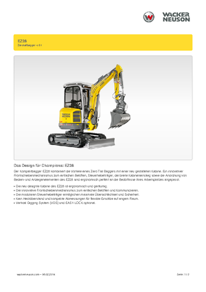 Mini Pelles Wacker Neuson EZ28