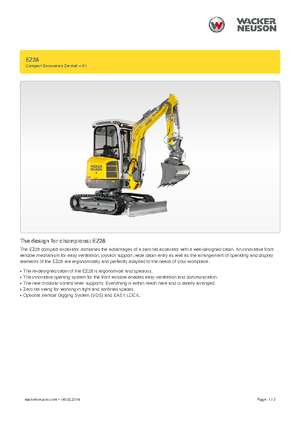 Mini Pelles Wacker Neuson EZ28